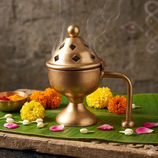 Metal_Heritage_Pedestal_Loban_Dan_With_Side_Handle