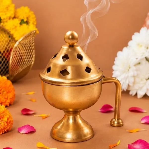 Metal_Heritage_Pedestal_Loban_Dan_With_Side_Handle