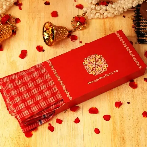 Red_Cotton_Traditional_Gamcha_For_Unisex