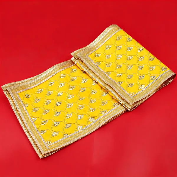 Fabric_Navratri_Yellow_Golden_Mata_Chunri_26X10_Inch_-_Pack_Of_2