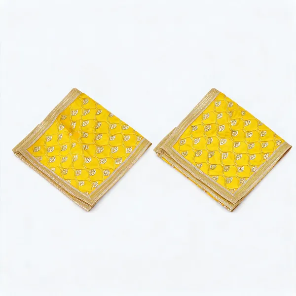 Fabric_Navratri_Yellow_Golden_Mata_Chunri_26X10_Inch_-_Pack_Of_2