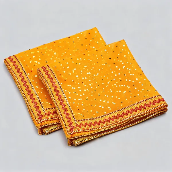 Net_Fabric_Festive_Shimmering_Yellow_Mata_Chunri_43X20_Inch_-_Pack_Of_2