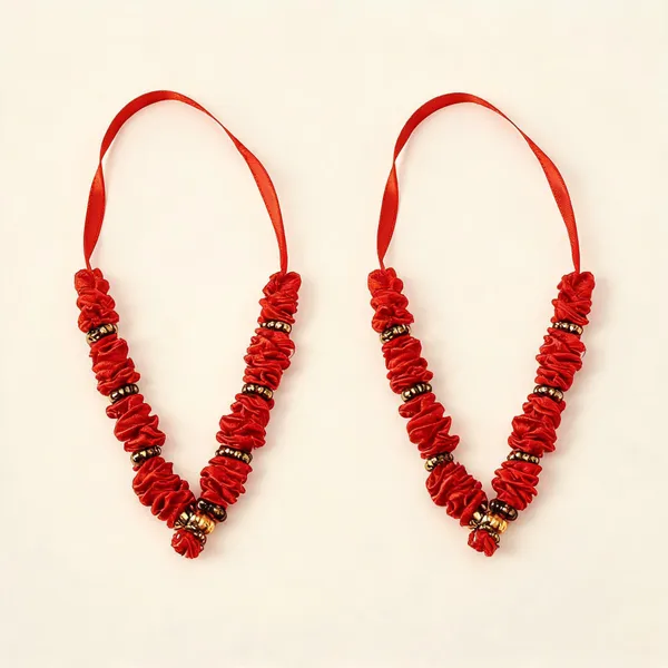 Red_Fabric_Floral_Idol_Mala_7.5_Inch_-_Pack_Of_2