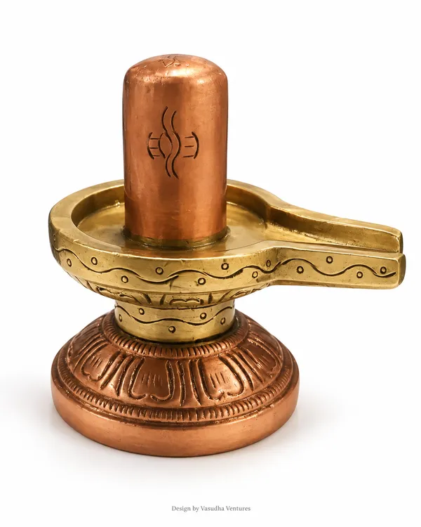 Copper_Brass_Traditional_Embossed_Shivling_Idol