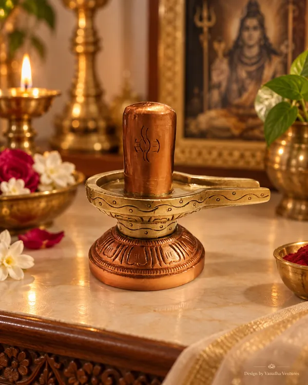 Copper_Brass_Traditional_Embossed_Shivling_Idol