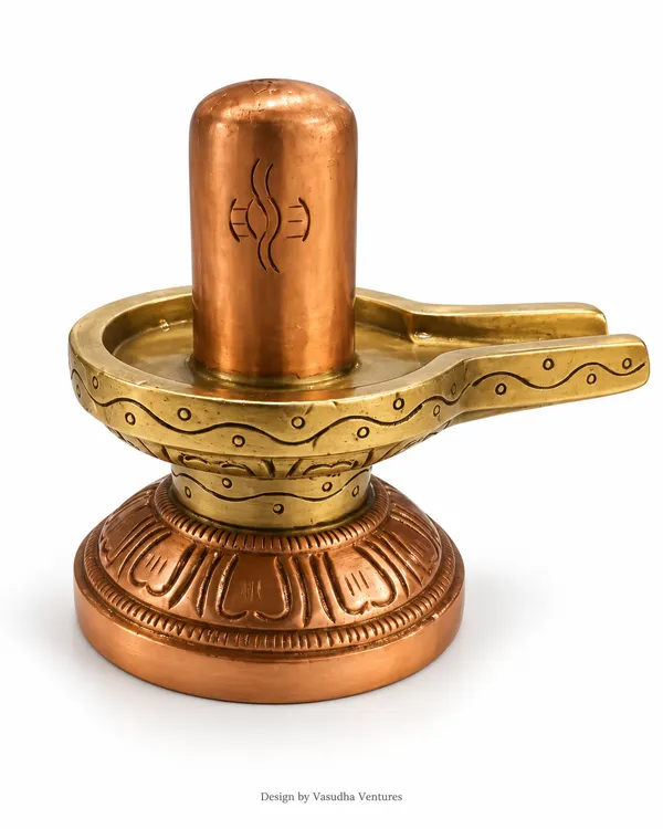 Copper_Brass_Traditional_Embossed_Shivling_Idol