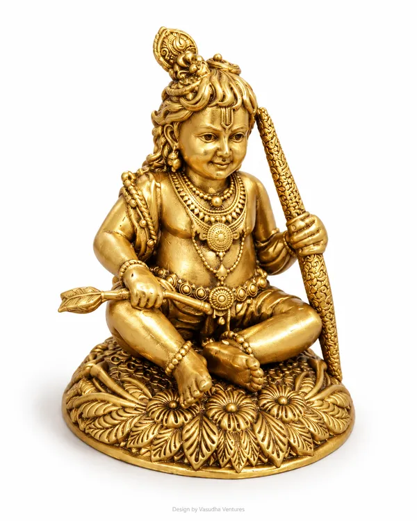 Gold_Tone_Traditional_Lord_Rama_Idol
