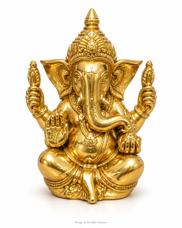 Gold_Tone_Traditional_Lord_Ganesha_Idol