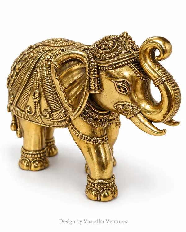 Metal_Traditional_Ornate_Elephant_Figurine