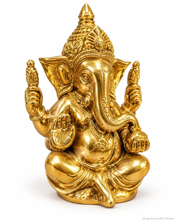 Gold_Tone_Traditional_Lord_Ganesha_Idol