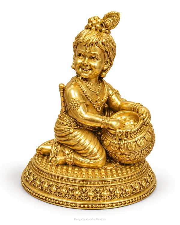 Gold_Tone_Traditional_Bal_Krishna_Butter_Pot_Idol