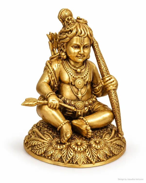 Gold_Tone_Traditional_Lord_Rama_Idol