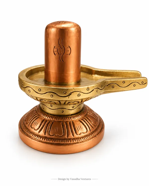 Copper_Brass_Traditional_Embossed_Shivling_Idol