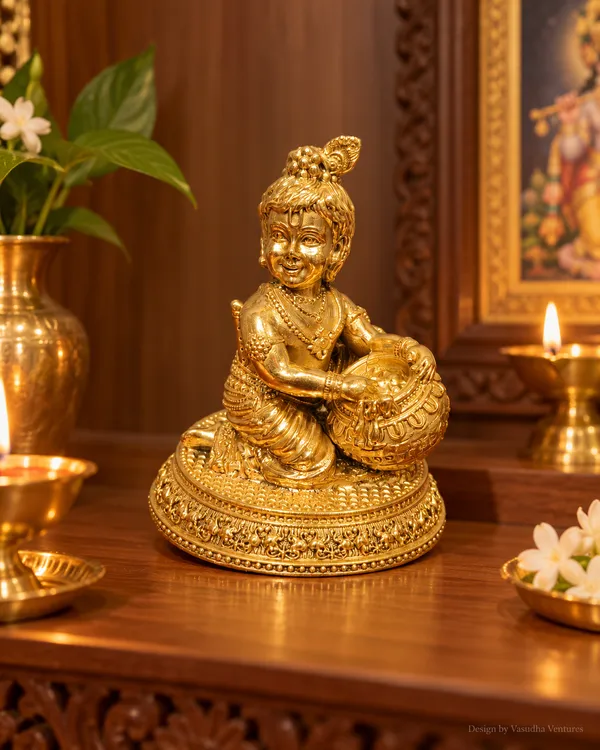 Gold_Tone_Traditional_Bal_Krishna_Butter_Pot_Idol