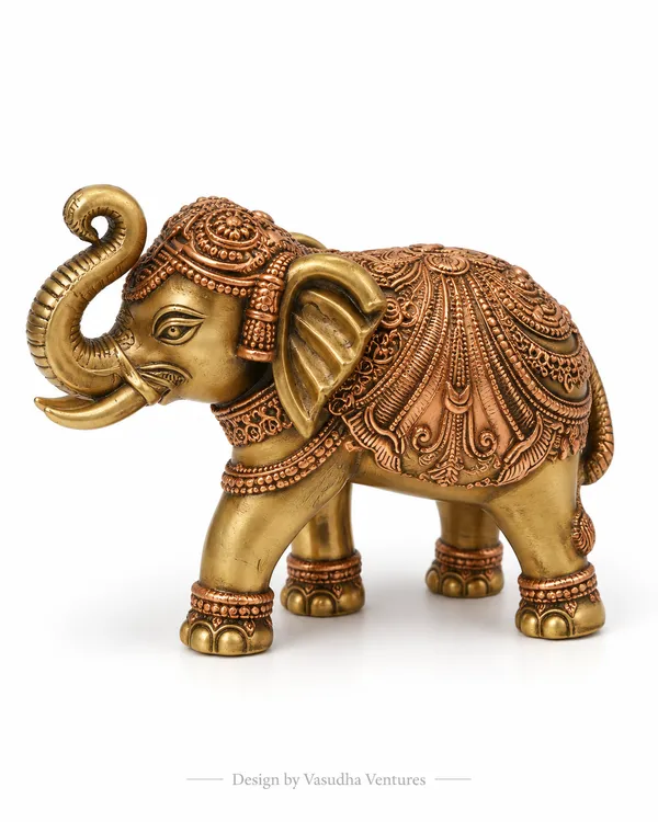 Metal_Traditional_Ornate_Elephant_Figurine