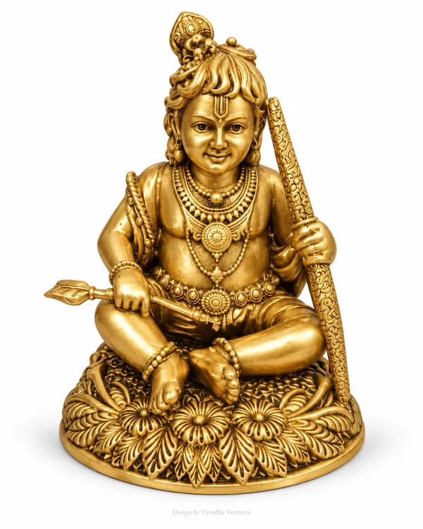 Gold_Tone_Traditional_Lord_Rama_Idol