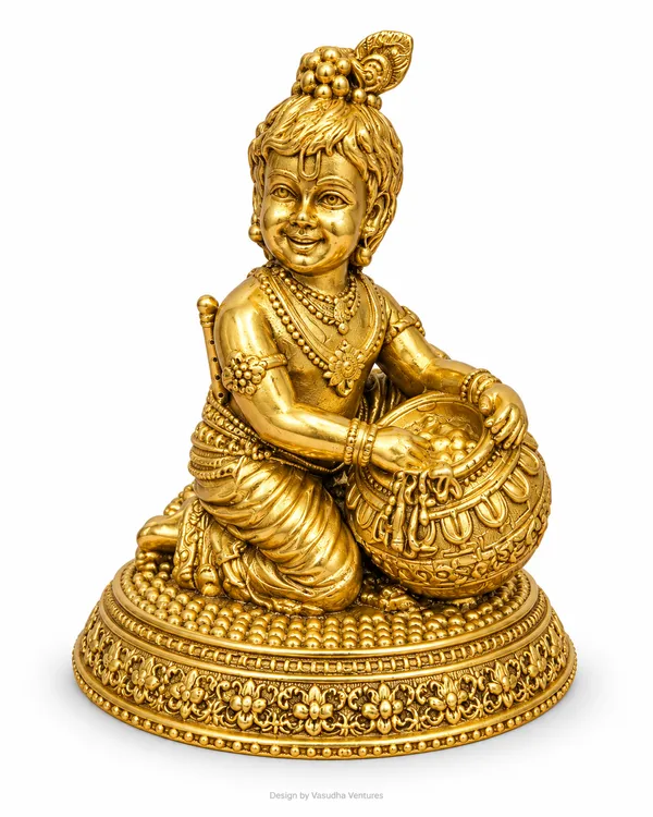 Gold_Tone_Traditional_Bal_Krishna_Butter_Pot_Idol