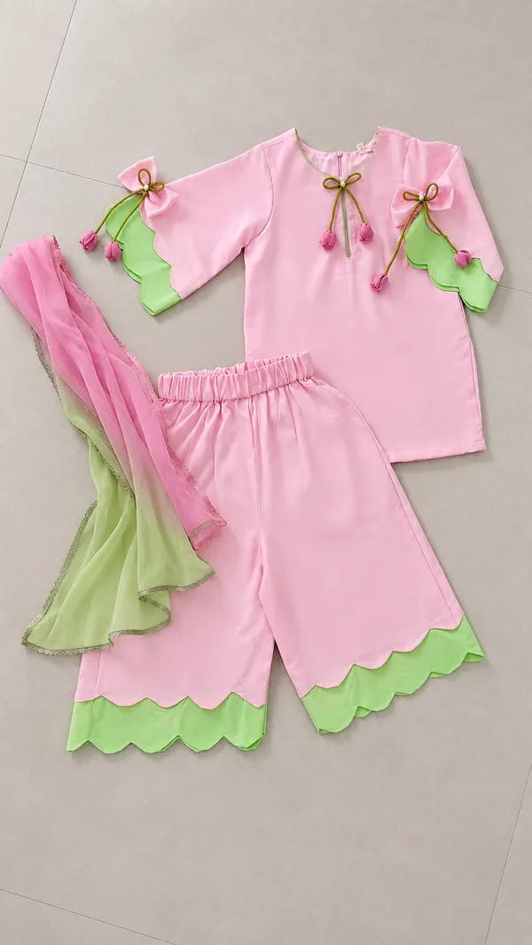 Pink_Ethnic_3-Piece_Set_for_Girls