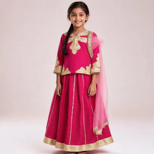 Pink_Ethnic_Lehenga_Choli_Set_for_Girls
