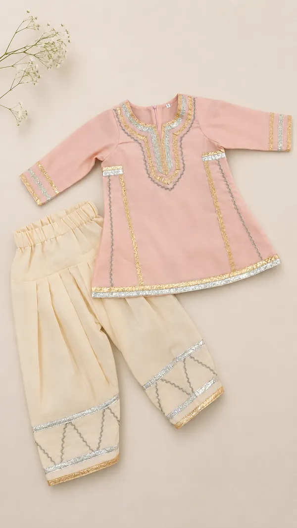 Pink_Embroidered_Kurta_Set_for_Girls