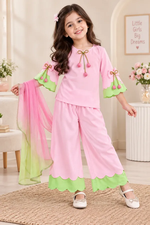 Pink_Ethnic_3-Piece_Set_for_Girls