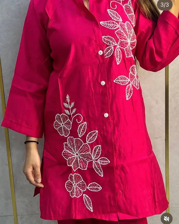 Red_Crepe_Shirt_And_Trouser_Co_Ord_Set_For_Women
