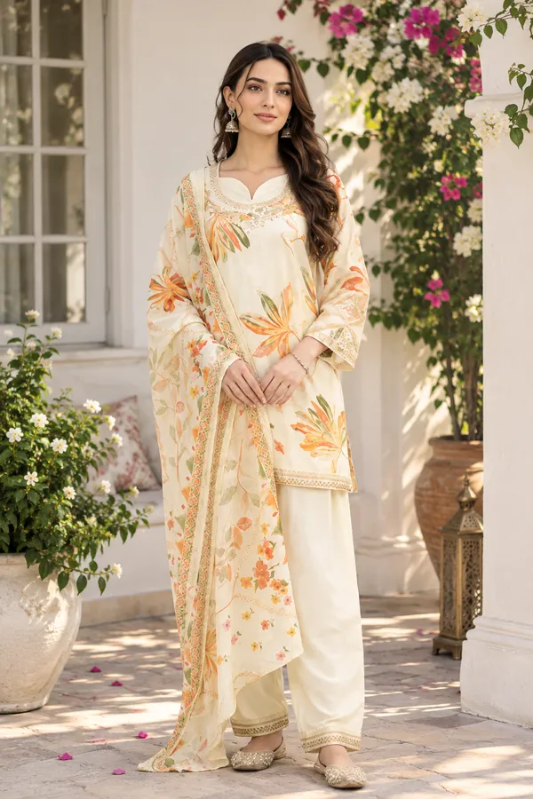 White_Mul_Chanderi_Ethnic_Suit_Set_For_Women