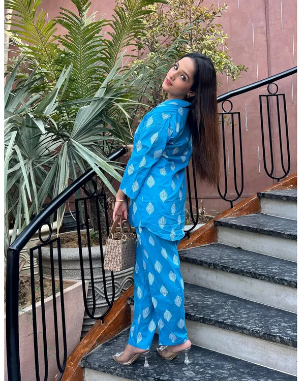 Blue_Cotton_Kurta_Set_For_Women