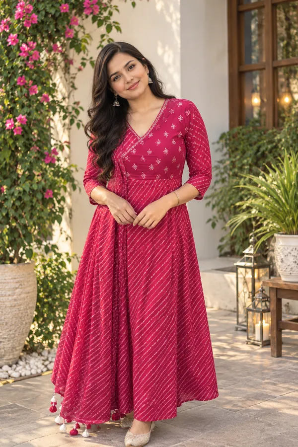 Red_Pure_Cotton_Kurta_Set_For_Women