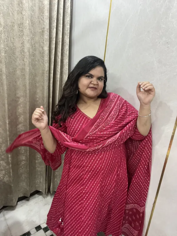 Red_Pure_Cotton_Kurta_Set_For_Women