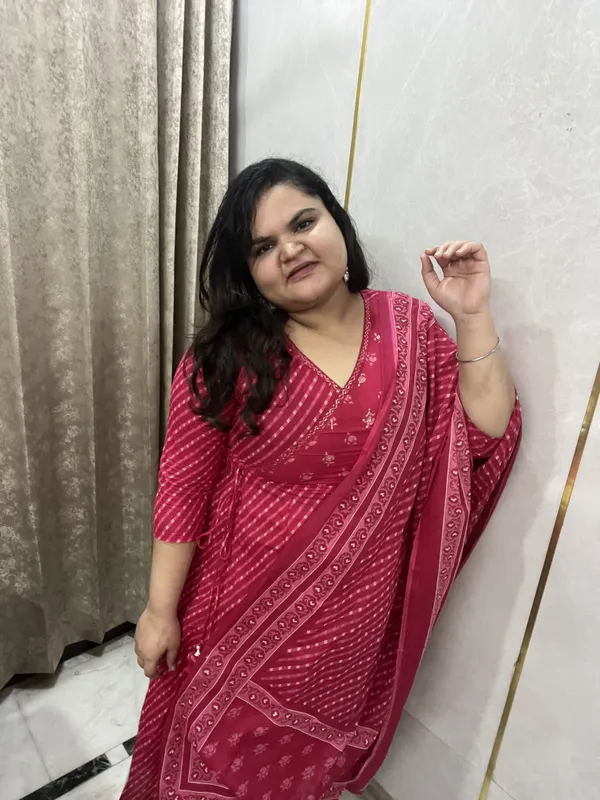 Red_Pure_Cotton_Kurta_Set_For_Women