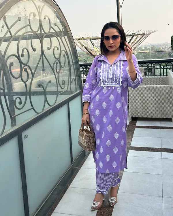 Purple_Cotton_Kurta_Set_For_Women