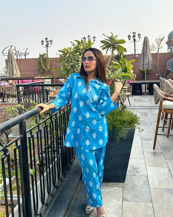 Blue_Cotton_Kurta_Set_For_Women