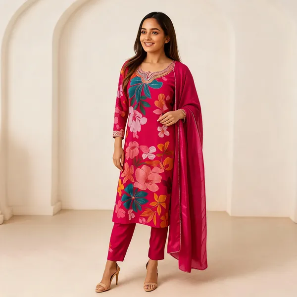 Red_Cotton_Straight_Salwar_Suit_Set_For_Women