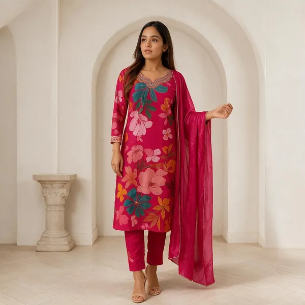 Red_Cotton_Straight_Salwar_Suit_Set_For_Women