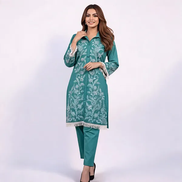 Blue_Cotton_Straight_Kurta_Set_For_Women