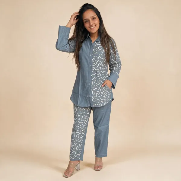 Blue_Cotton_Shirt_And_Pant_Co_Ord_Set_For_Women