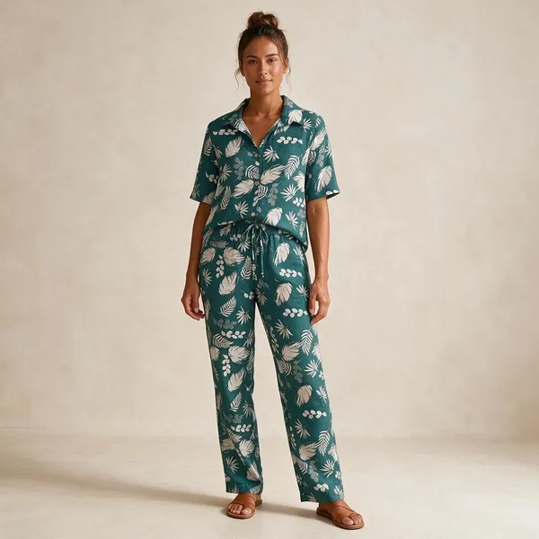 Blue_Cotton_Kurta_Pant_Co_Ord_Set_For_Women