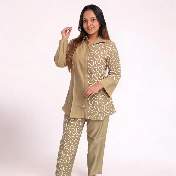 Beige_Cotton_Straight_Suit_Set_For_Women