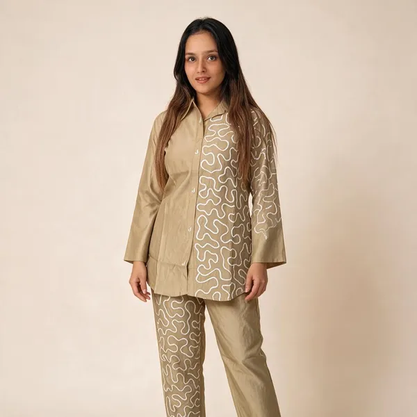Beige_Cotton_Straight_Suit_Set_For_Women
