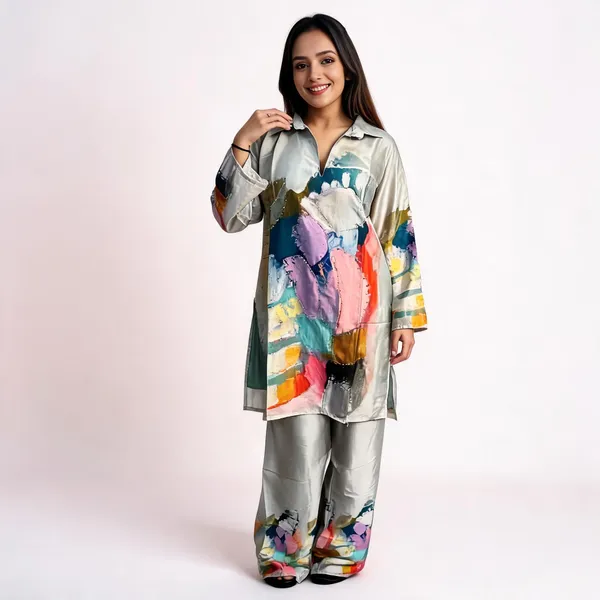 Multicolour_Crepe_Kurta_Set_For_Women