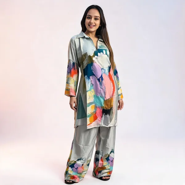 Multicolour_Crepe_Kurta_Set_For_Women