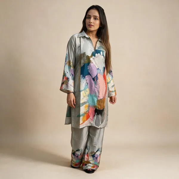 Multicolour_Crepe_Kurta_Set_For_Women