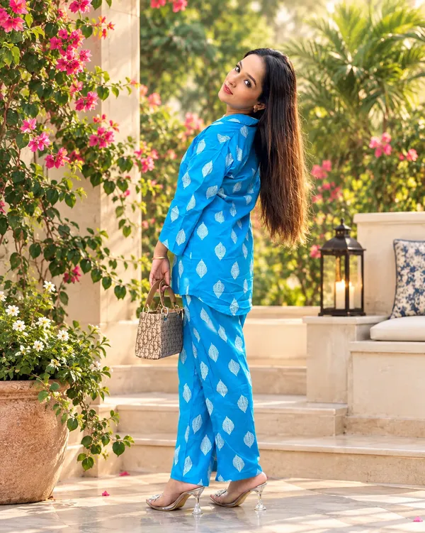 Blue_Cotton_Kurta_Set_For_Women