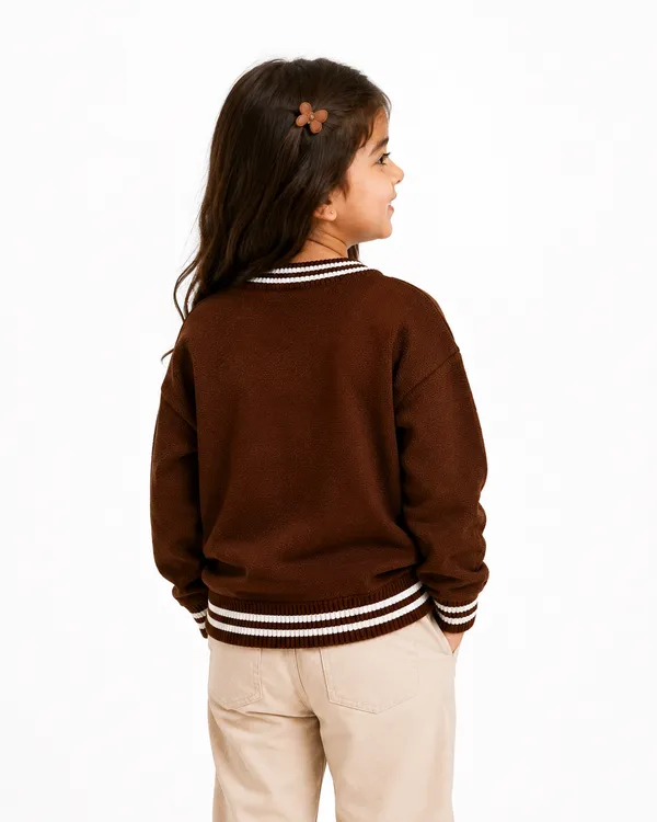 Brown_Knit_Casual_Sweater_For_Girls