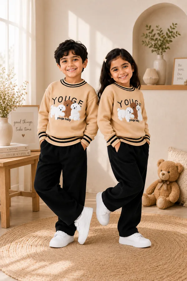 Beige_Printed_Relaxed_Fit_Sweater_For_Boy_And_Girl_Pack_Of_2