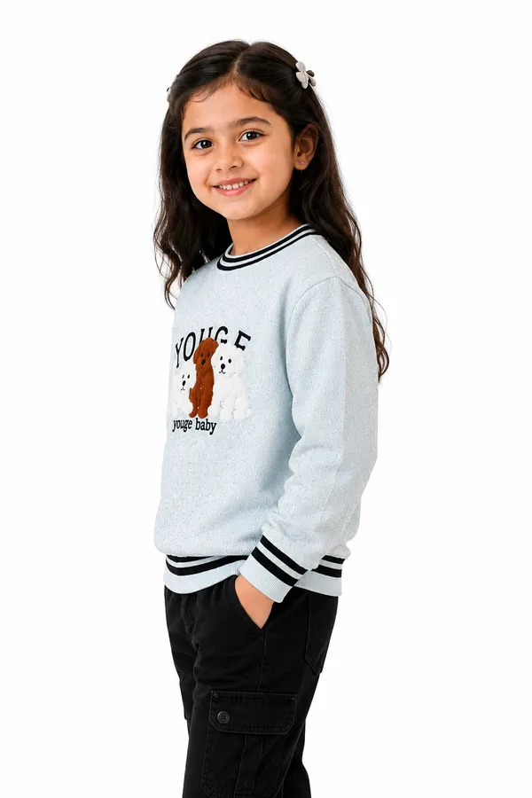 Light_Blue_Printed_Sweater_For_Girls