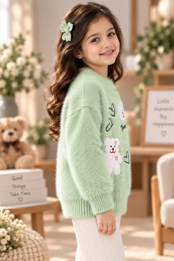 Mint_Green_Knit_Relaxed_Fit_Sweater_For_Girls