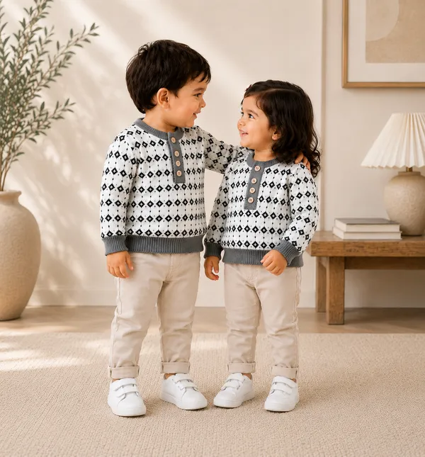 White_Knitted_Regular_Fit_Sweater_For_Boy_And_Girl_Pack_Of_2