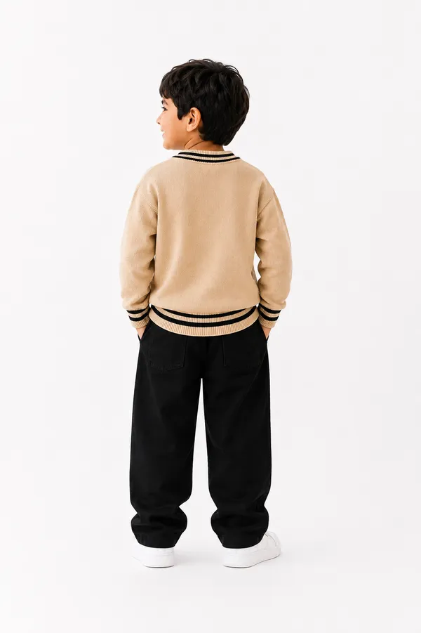 Beige_And_Black_Sweater_For_Boys